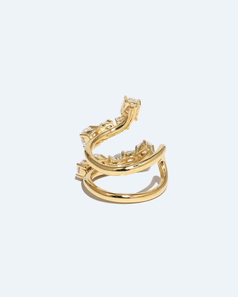 Myth - Zirconia and Recycled Gold Vermeil Ring