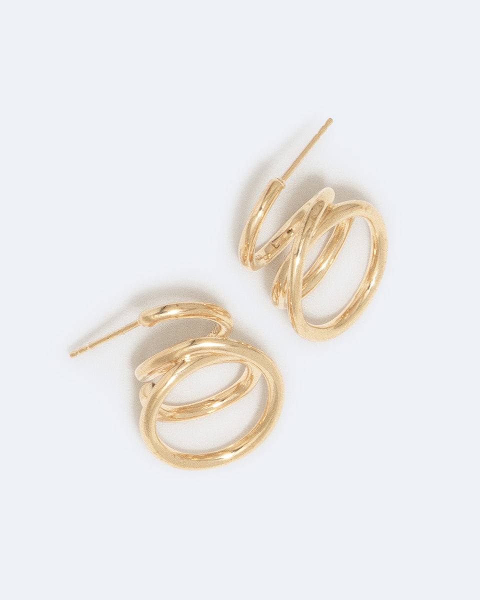 Flow - Recycled Gold Vermeil Earrings