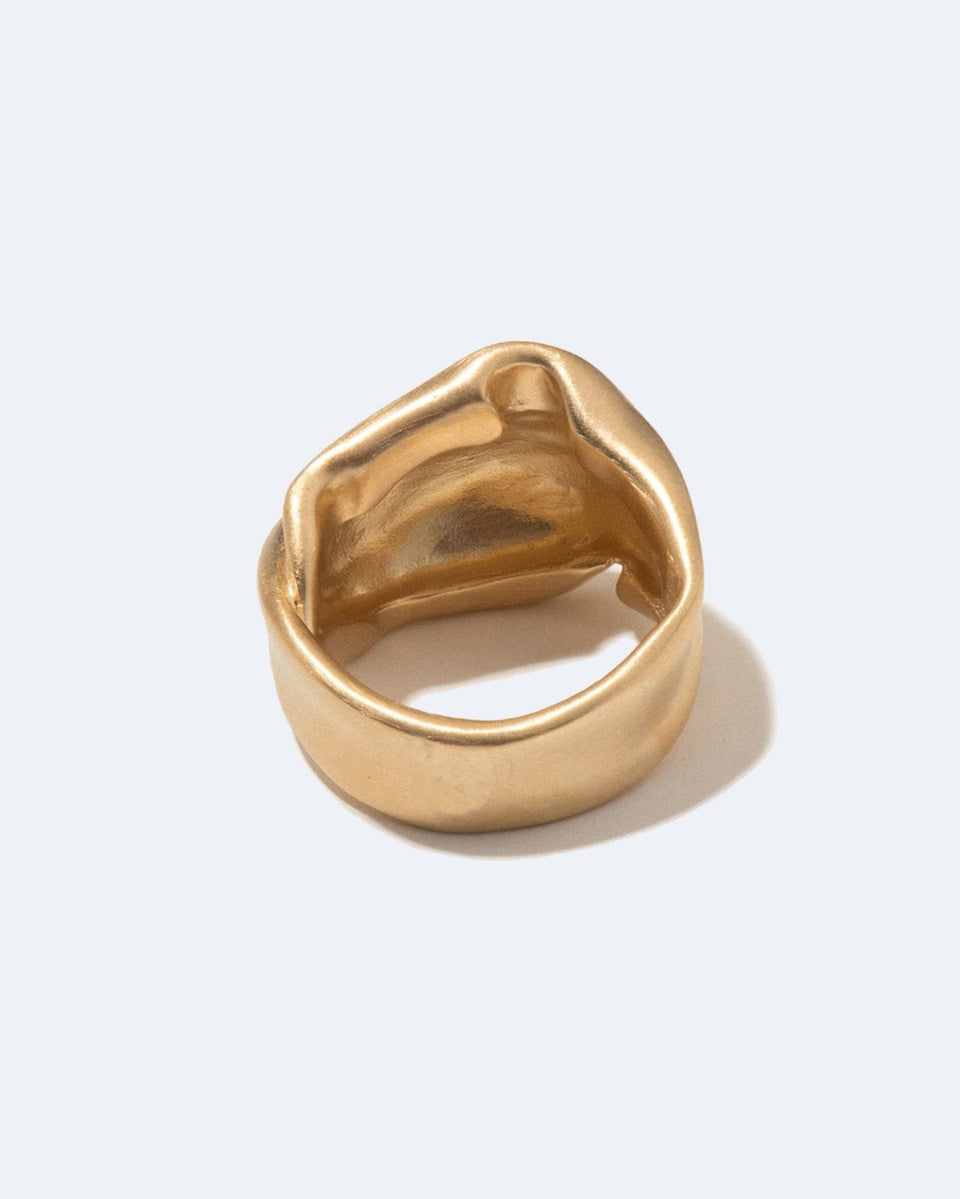 The Best Place to be a Puffin - Gold Vermeil Ring