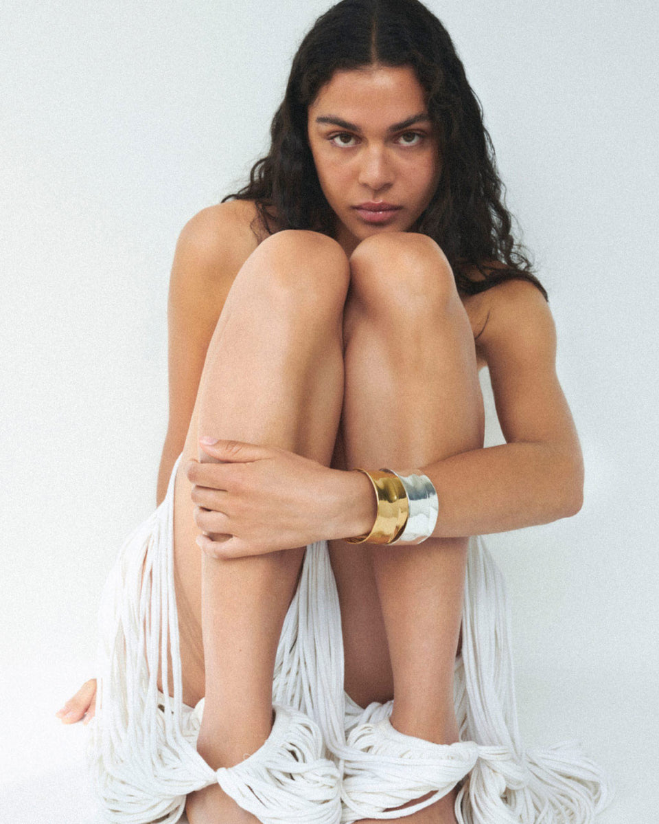 Soggy Envelope - Gold Plated Cuff