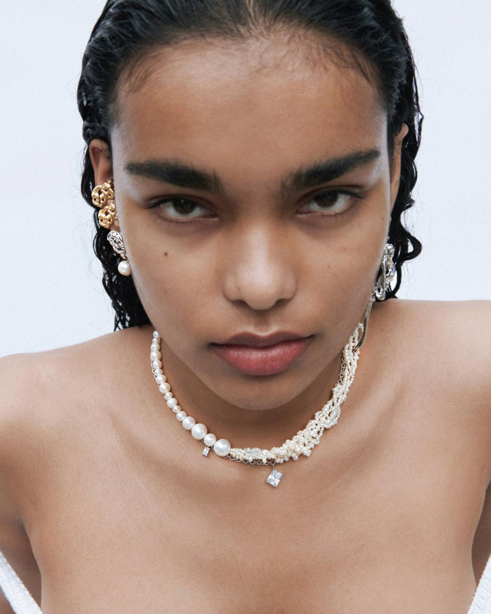 Cove - Pearl and Recycled Gold Vermeil Necklace