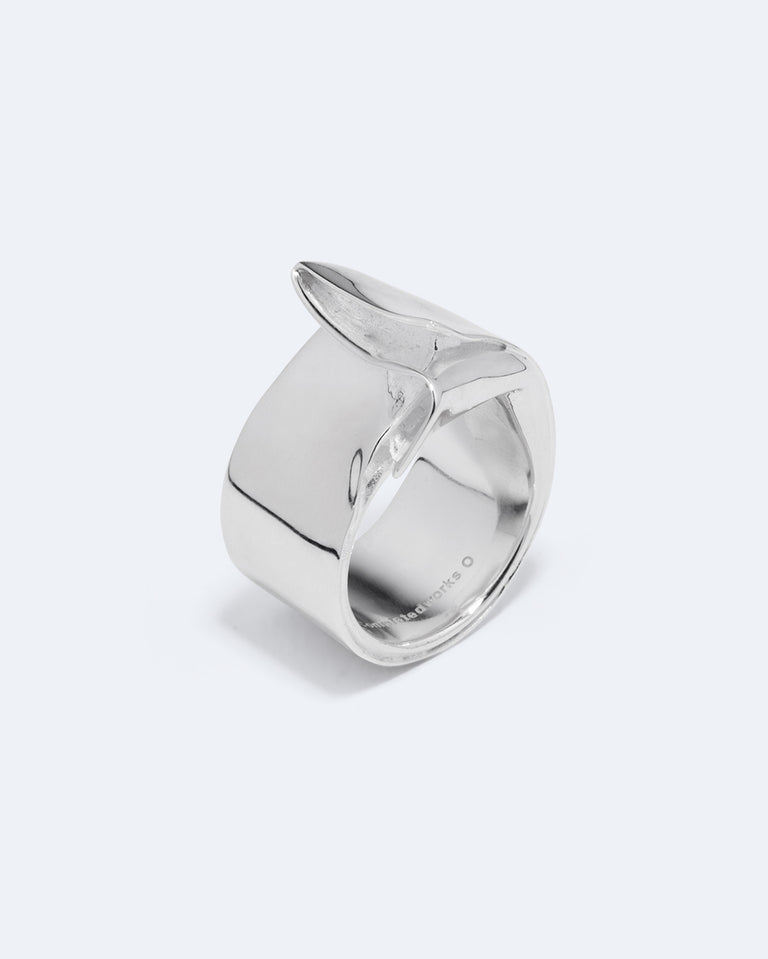 Soggy Envelope - Recycled Silver Ring