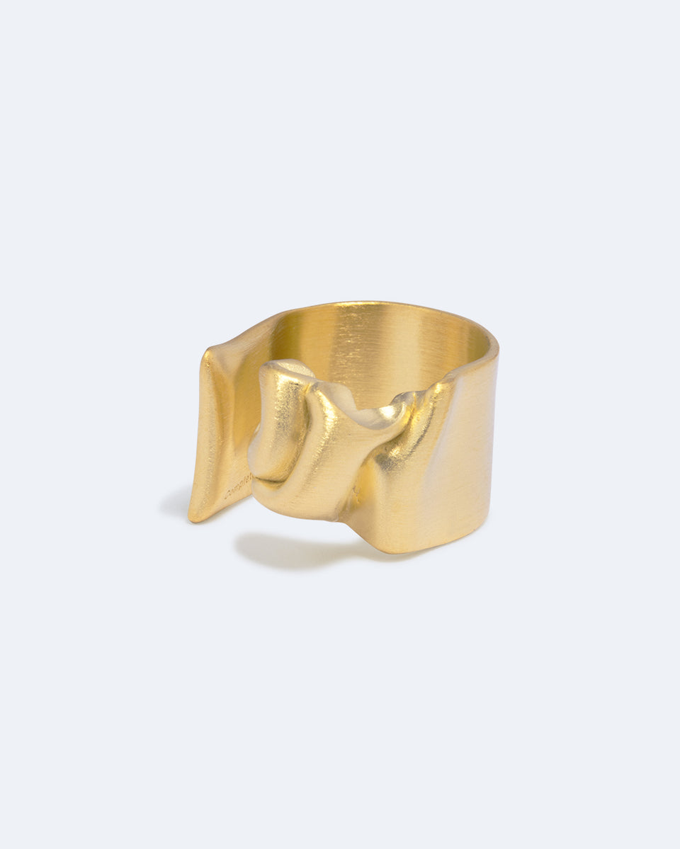 Crumple - Recycled Gold Vermeil Ring