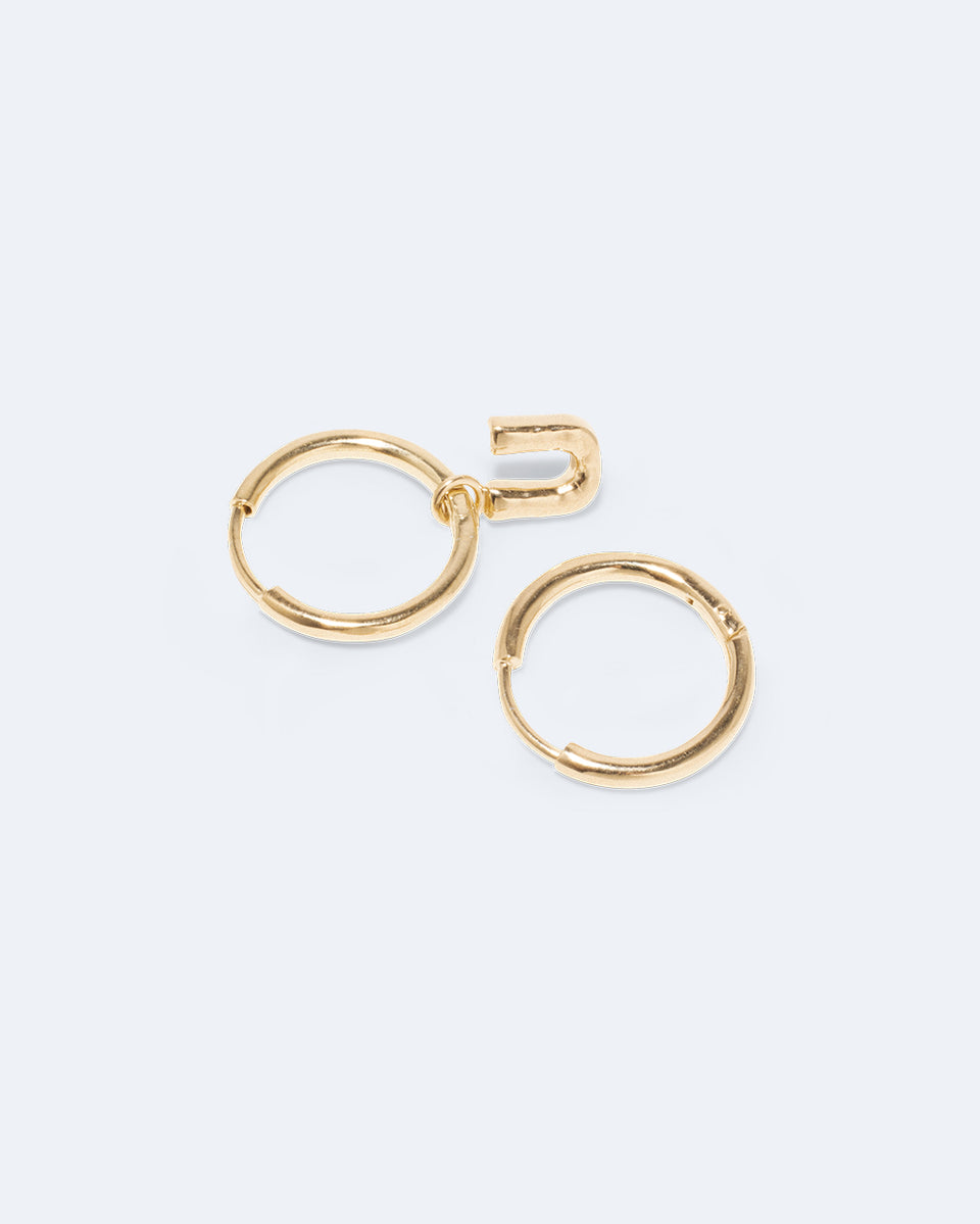 Classicworks™ U - Recycled Gold Vermeil Earrings
