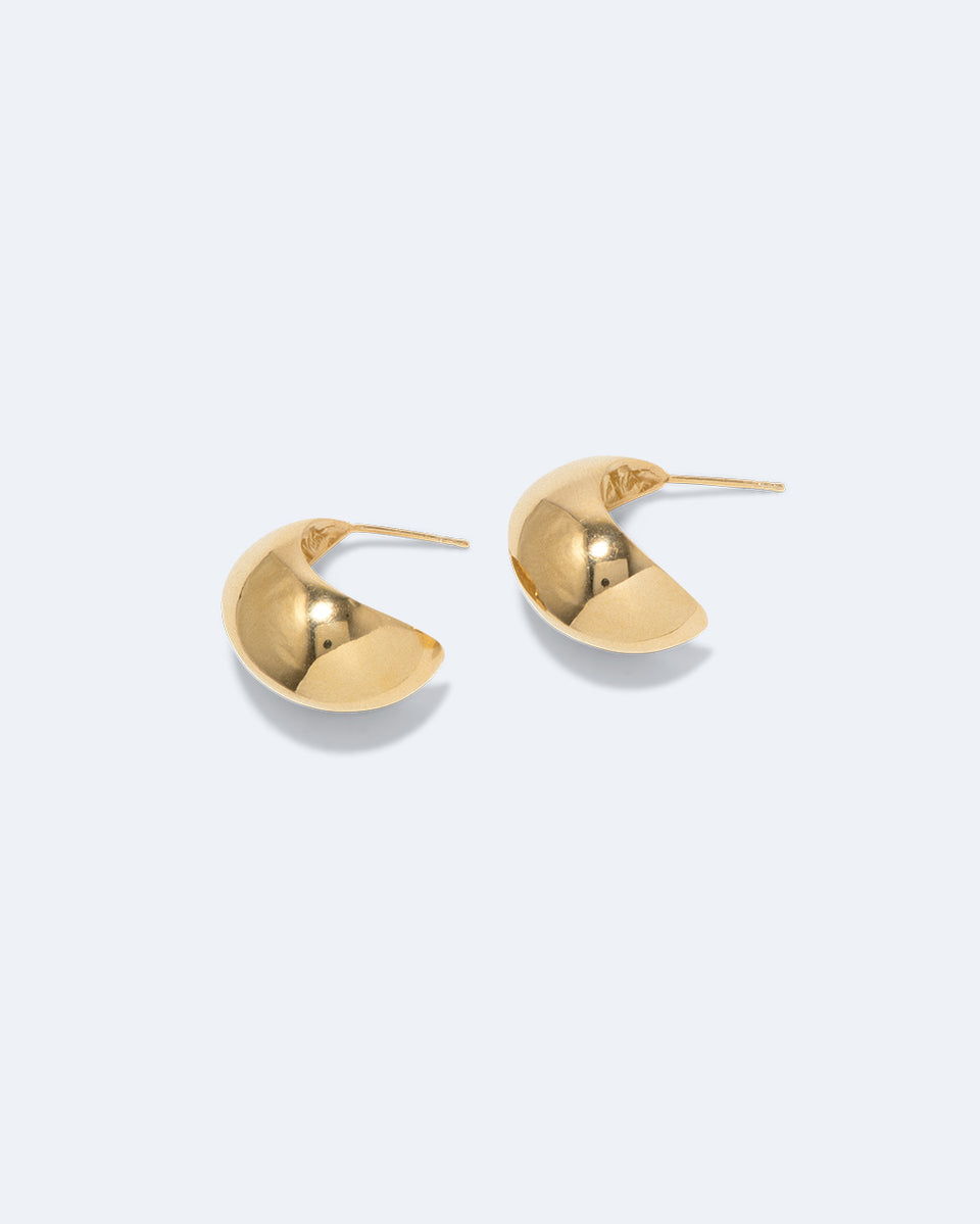 Curve - Recycled Gold Vermeil Earrings