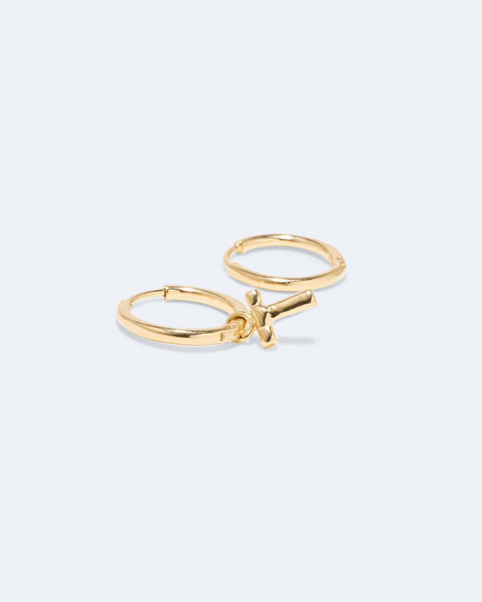 Classicworks™ T - Recycled Gold Vermeil Earrings