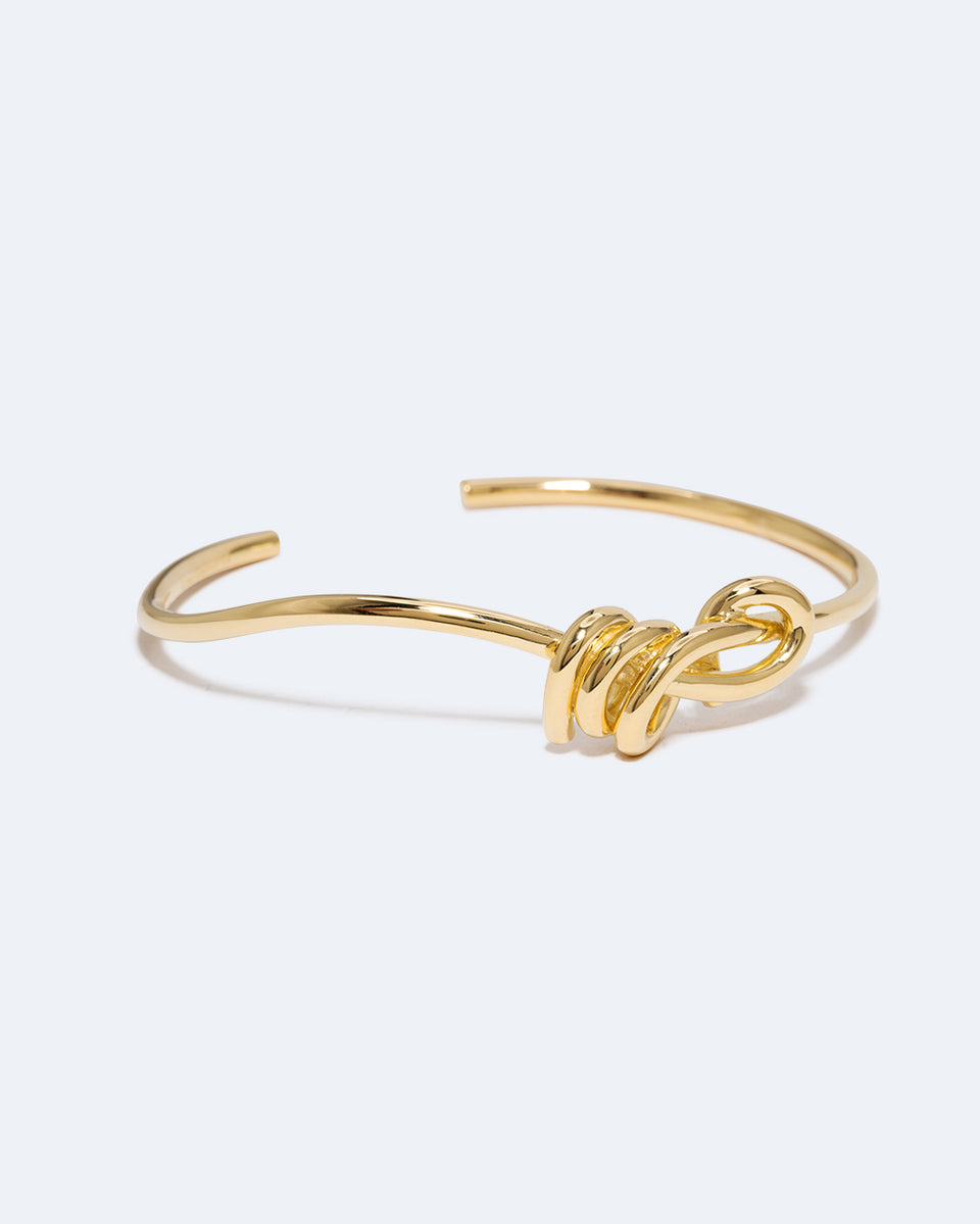 Knot - Gold Plated Cuff