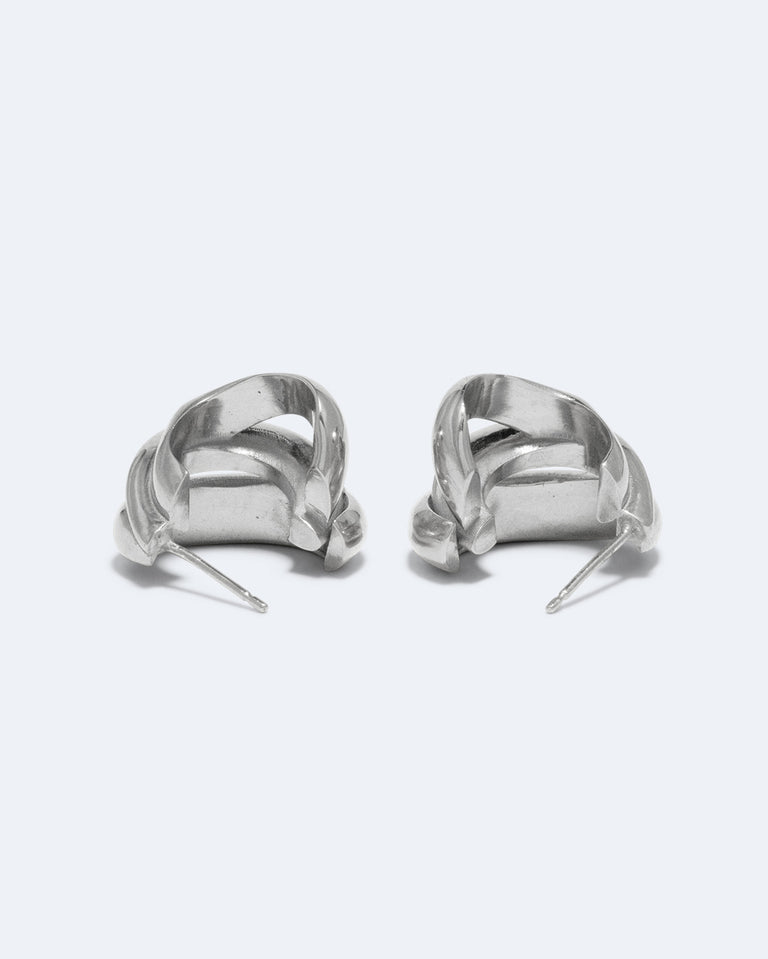 Dollop - Recycled Silver Earrings
