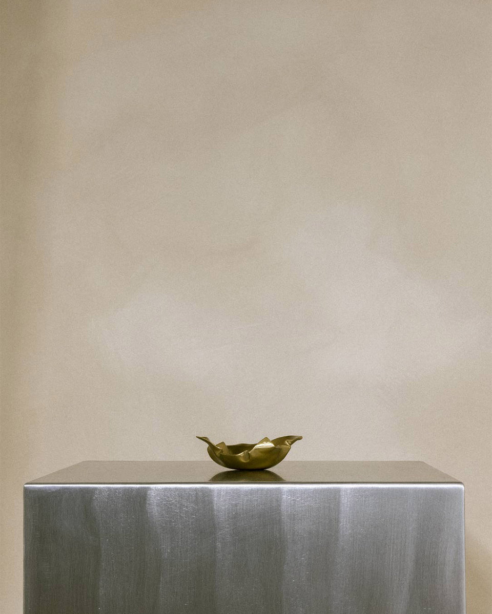 Crumpled - Dish in Brushed Brass