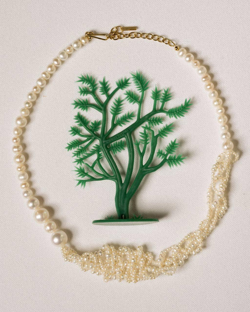 Cove - Pearl and Recycled Gold Vermeil Necklace