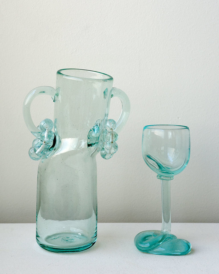 Thaw - Recycled Wine Glass in Clear