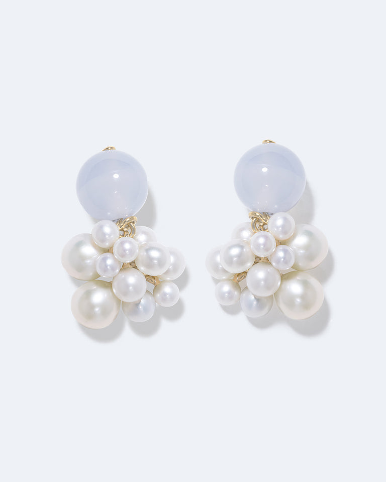 Till The Stars Wane - Pearl and Recycled Gold Vermeil Earrings