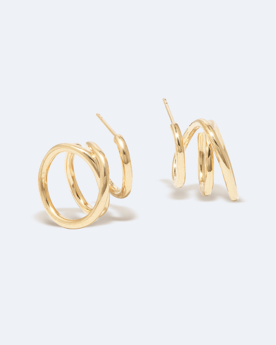 Flow - Recycled Gold Vermeil Earrings