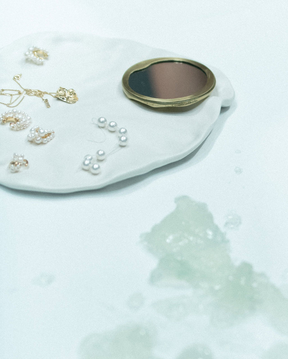 The Compact - Brass Pocket Mirror in Gold