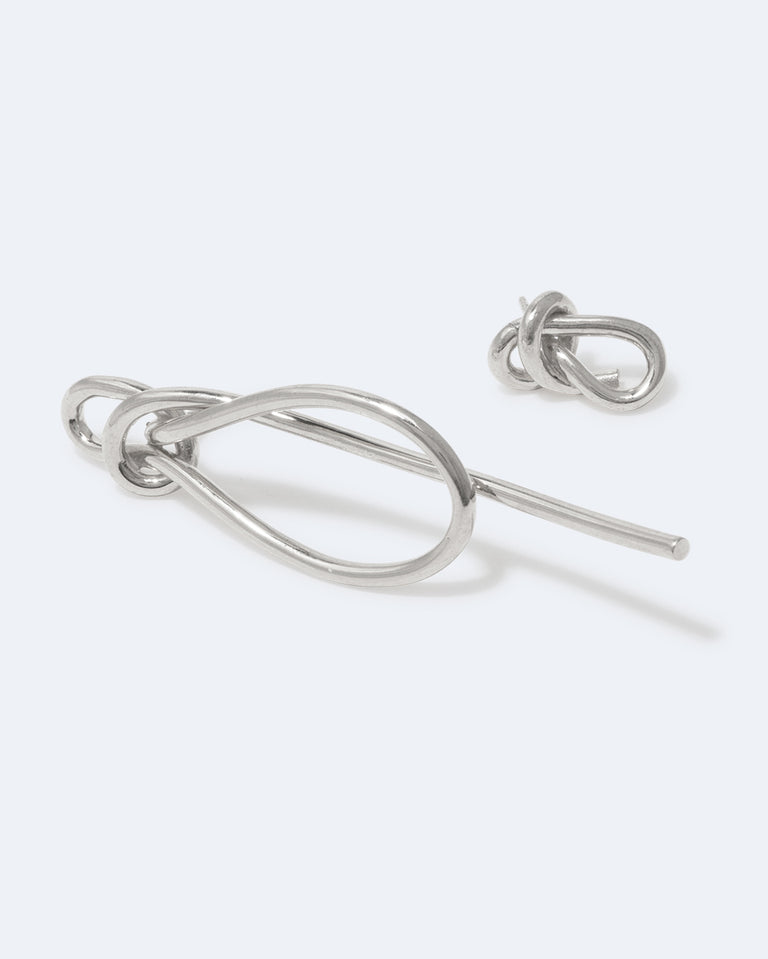 Thread - Recycled Silver Earrings