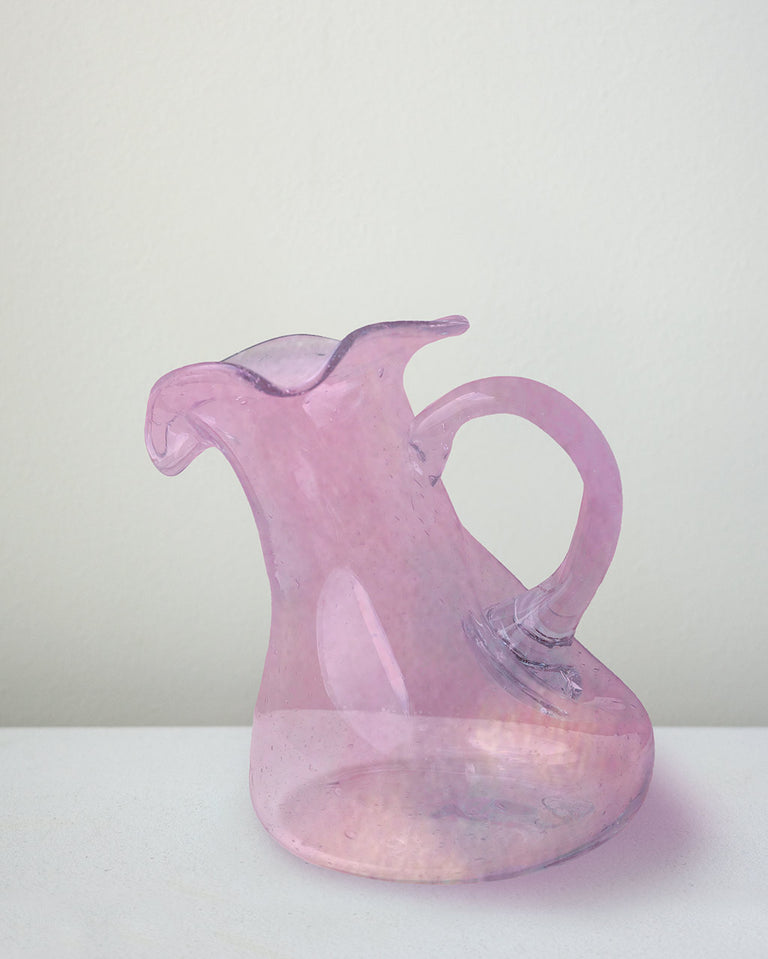 "Notsobig" Thaw - Small Recycled Glass Small Jug in Pink