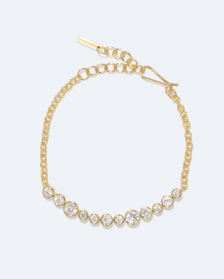 Wild Eyed - Zirconia and Recycled Gold Vermeil Bracelet