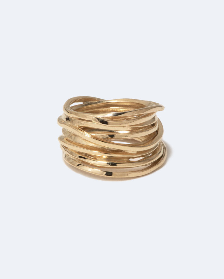 Why Am I Here And Not Somewhere Else - Recycled Gold Vermeil Ring