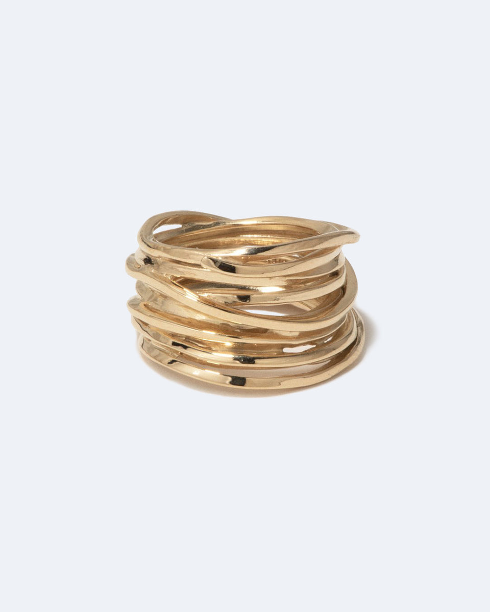 Why Am I Here And Not Somewhere Else - Recycled Gold Vermeil Ring