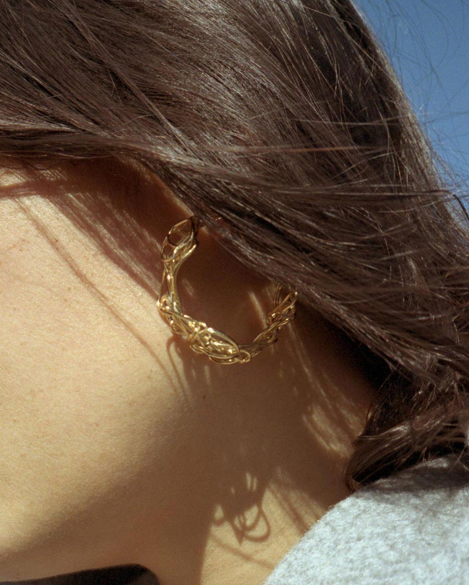 The Wifi Password Is Written Down Somewhere - Gold Vermeil Earrings
