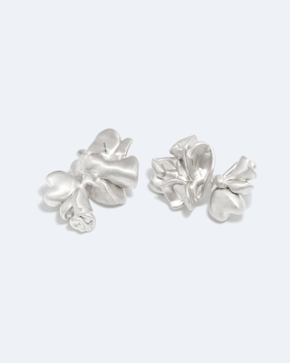 Splotch - Recycled Silver Earrings