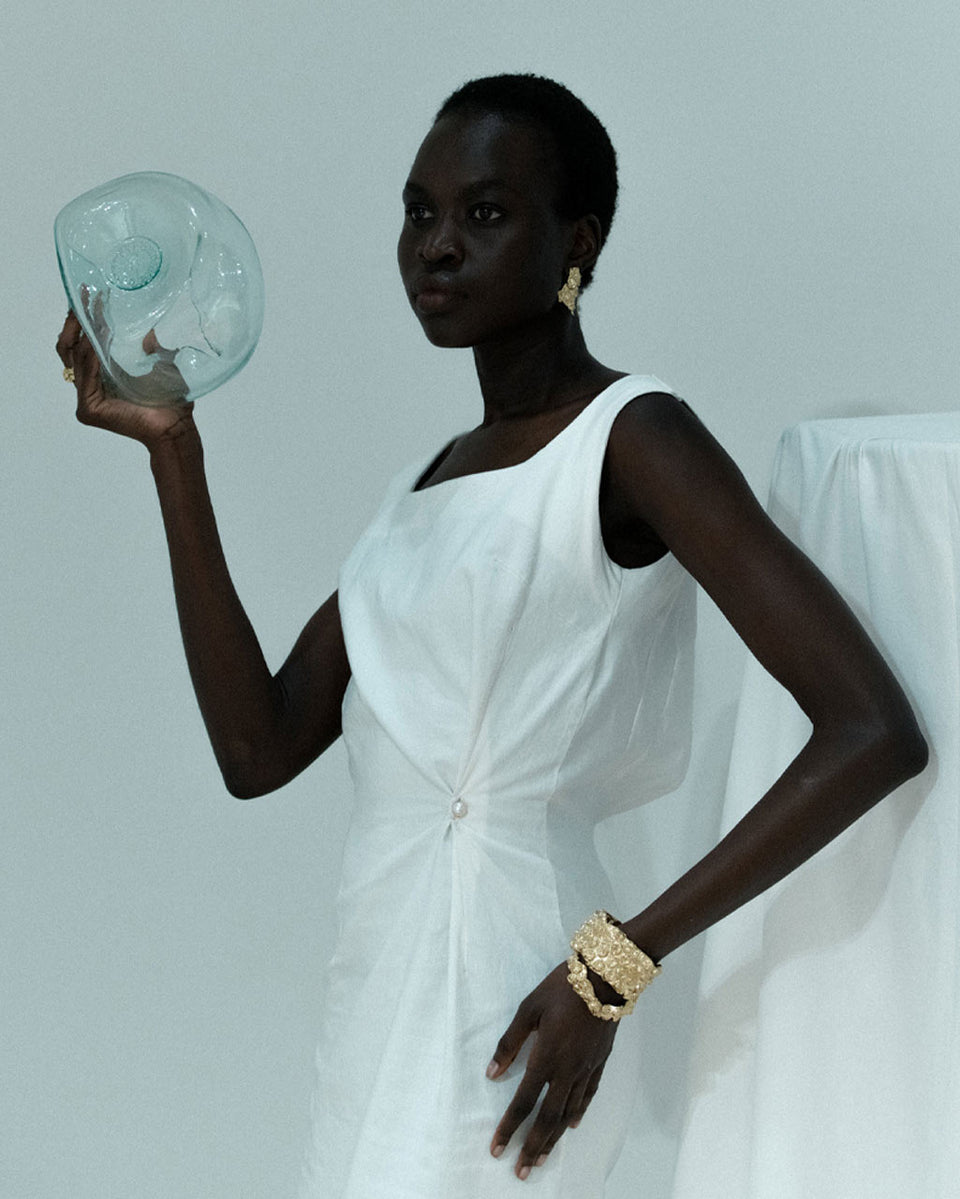 "Notsomuch" Padding - Gold Plated Cuff