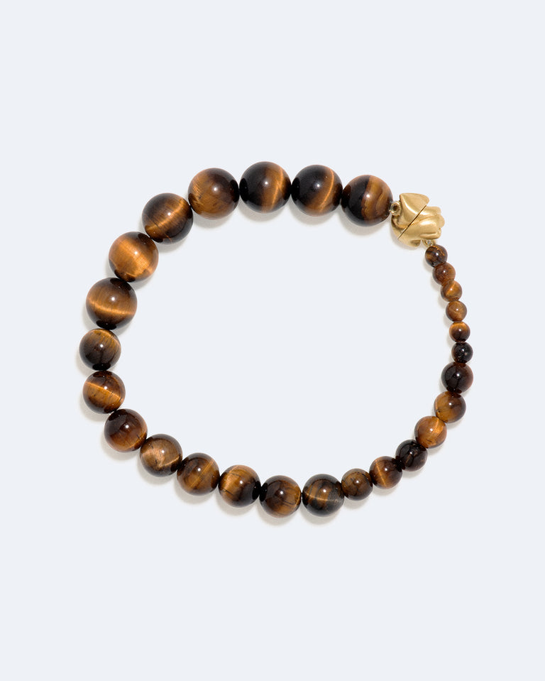 Tidelands - Tiger Eye and Recycled Gold Vermeil Bracelet