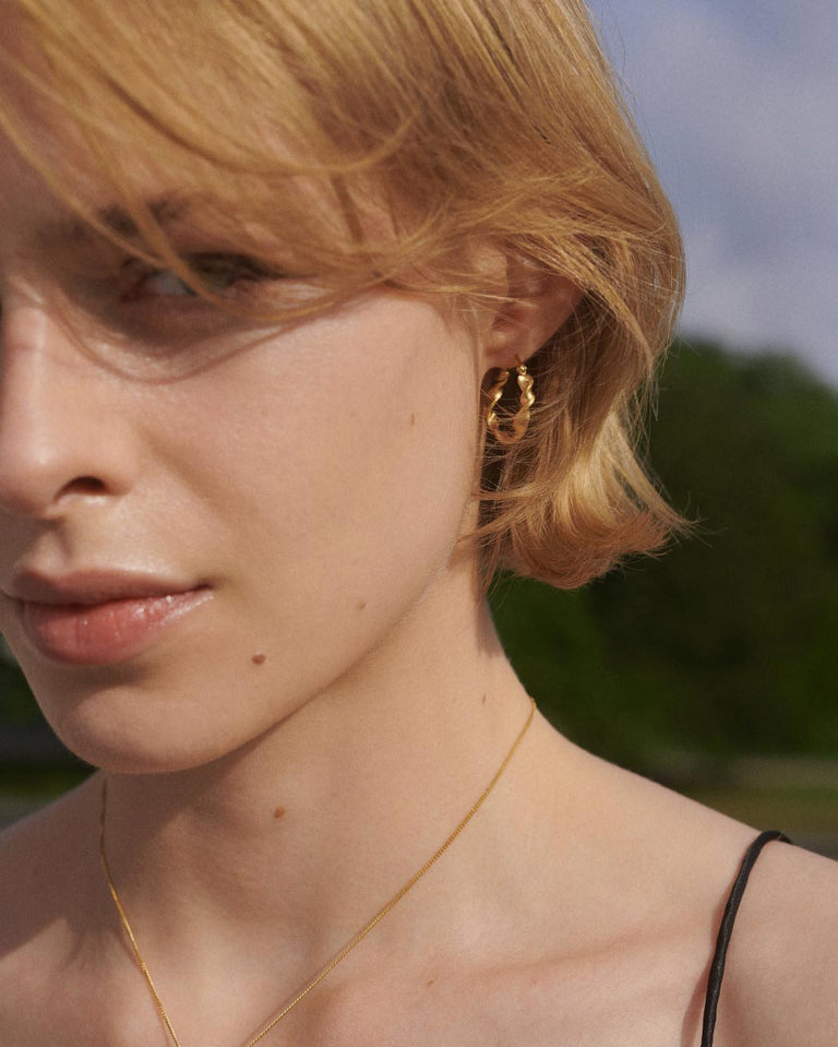 "Notsobig" Flux - Recycled Gold Vermeil Earrings