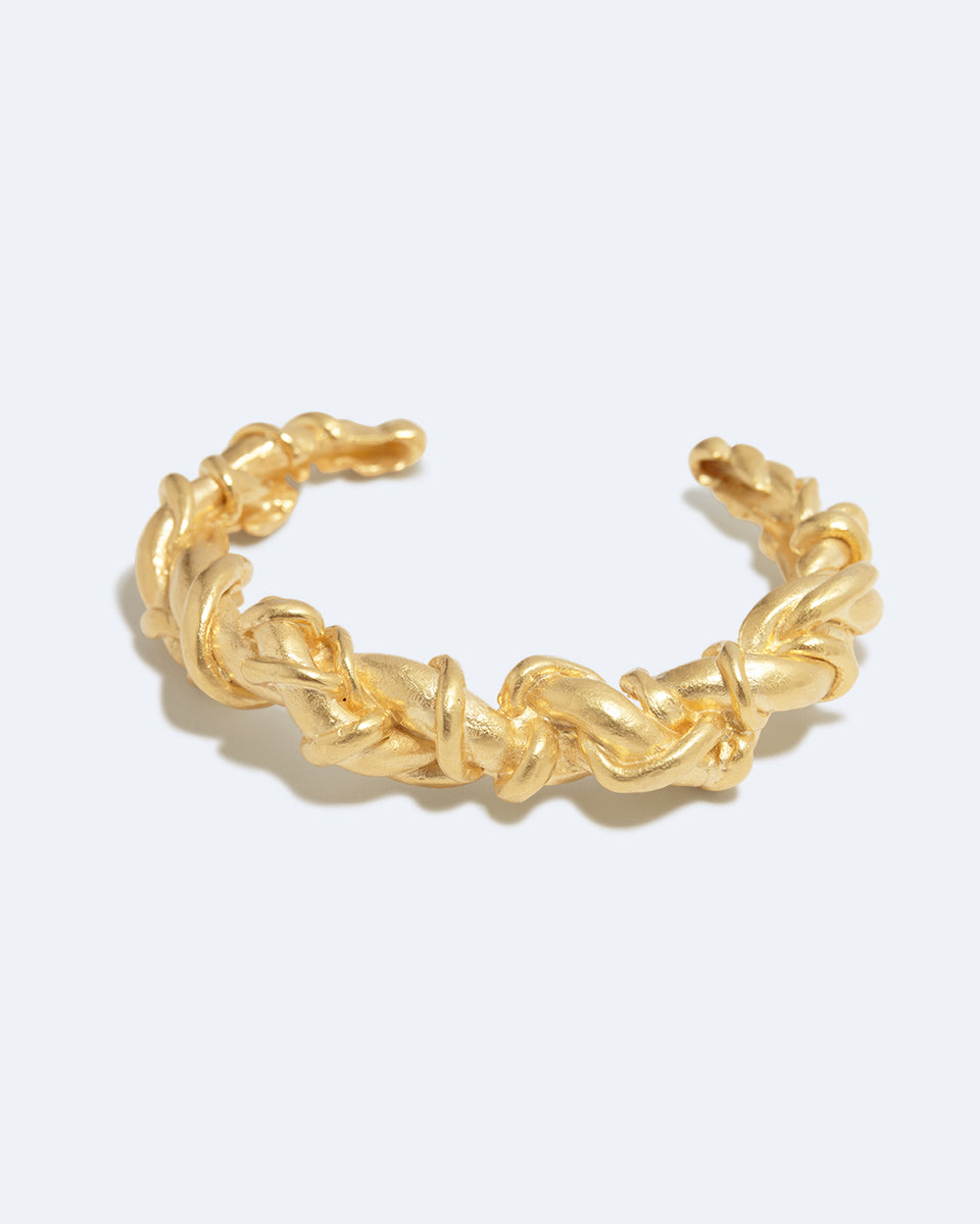 Labyrinth - Gold Plated Cuff
