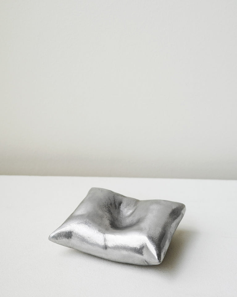 Bumped - Aluminium Cushion in Silver