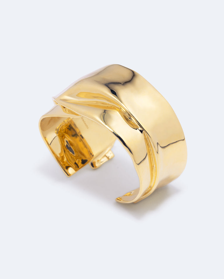 Soggy Envelope - Gold Plated Cuff
