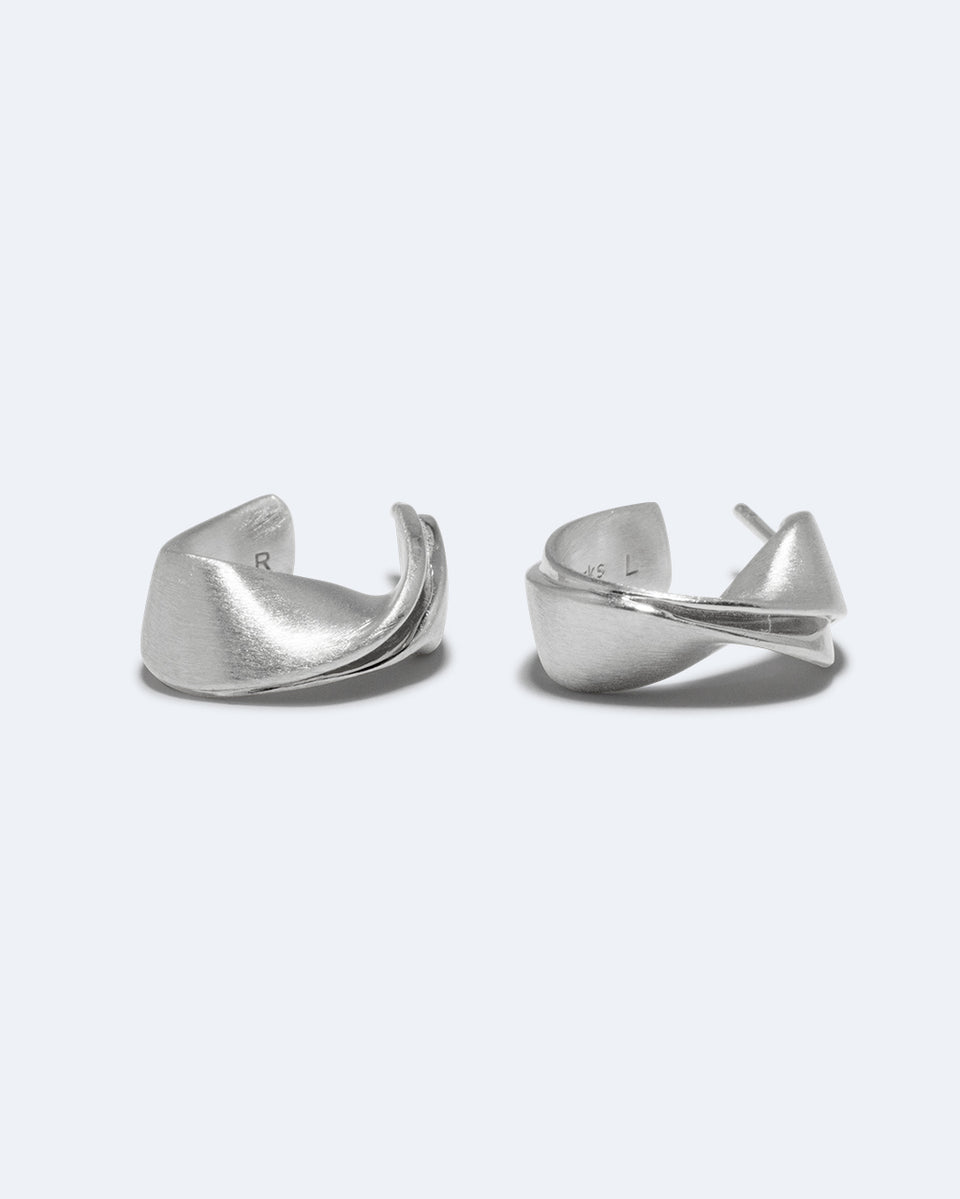 Plume - Recycled Silver Earrings