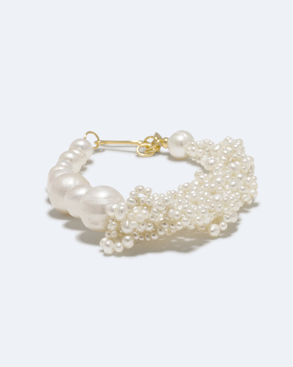 Cove - Pearl and Recycled Gold Vermeil Bracelet