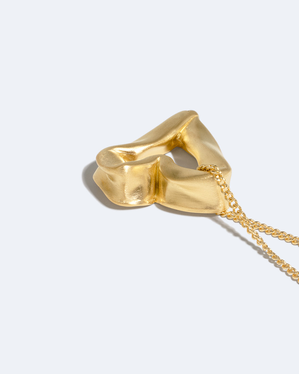 The Heart Is Not A Metaphor - Recycled Gold Vermeil Pendant