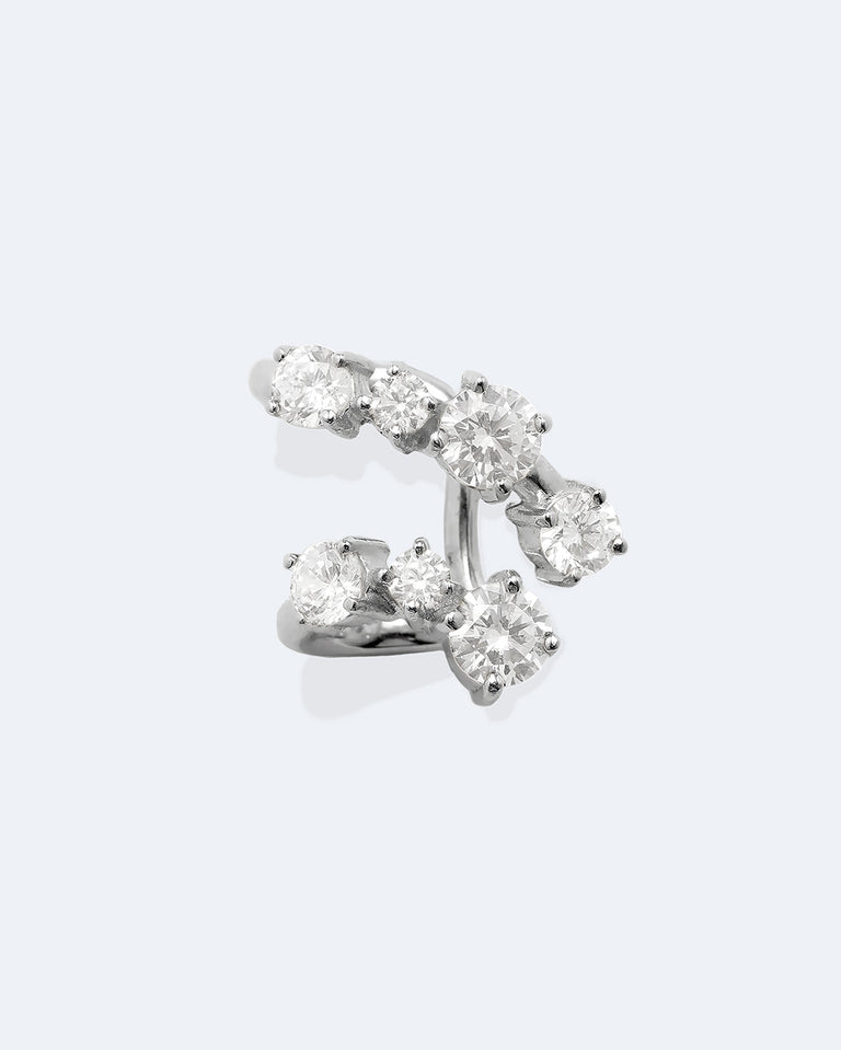 Horizons II - Zirconia and Sterling Silver Ear Cuff