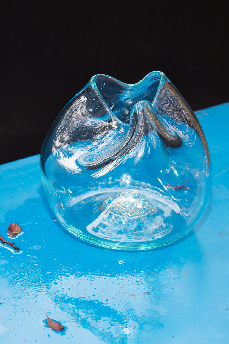 The Bubble to End all Bubbles - Recycled Glass Vase in Clear
