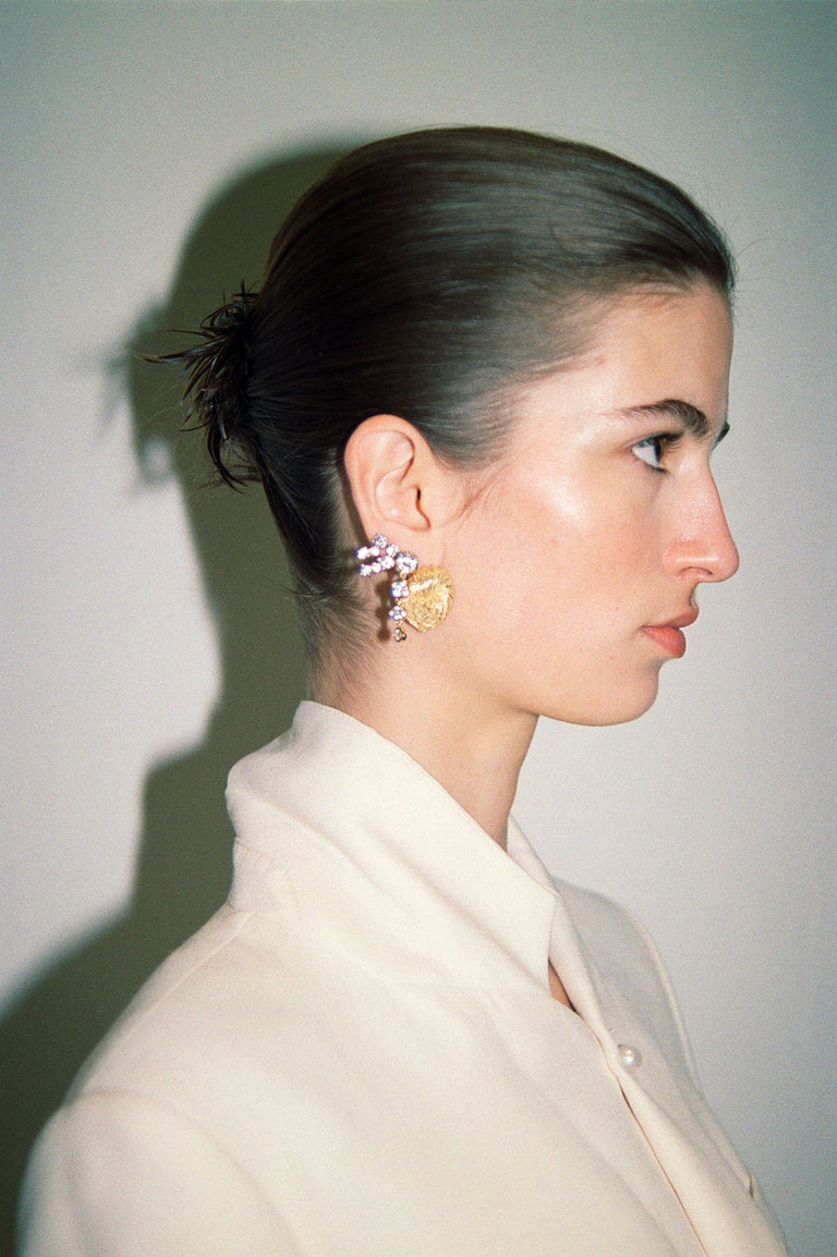 Myth - Zirconia and Rhodium Plated Earrings
