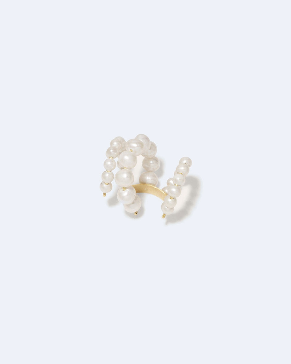 Emergence - Pearl and Gold Vermeil Ear Cuff