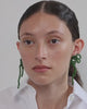 Too Many Loose Ends? - Green Jade Earrings