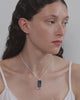 Tales of the Moon - Moss Agate and Silver Plated Pendant