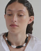 Mirrors and Smoke - Pearl and Black Onyx Recycled Silver Necklace