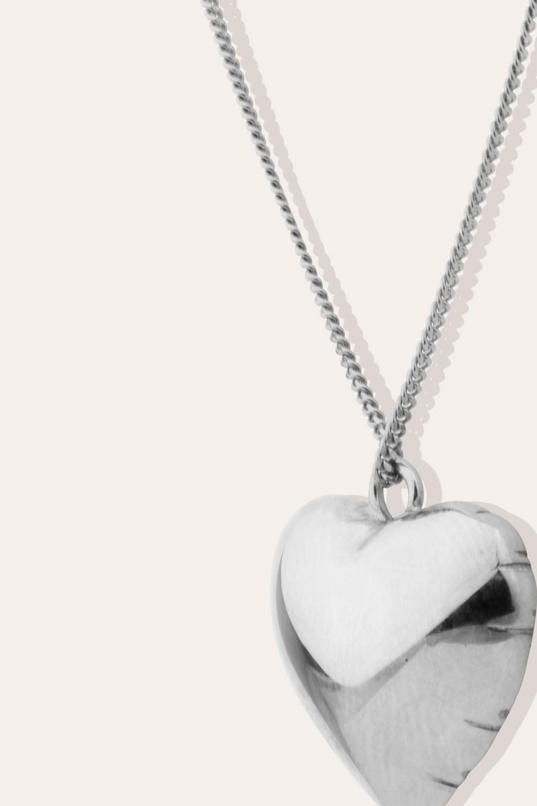 Classicworks™ Heart - Platinum Plated Sterling Silver Necklace