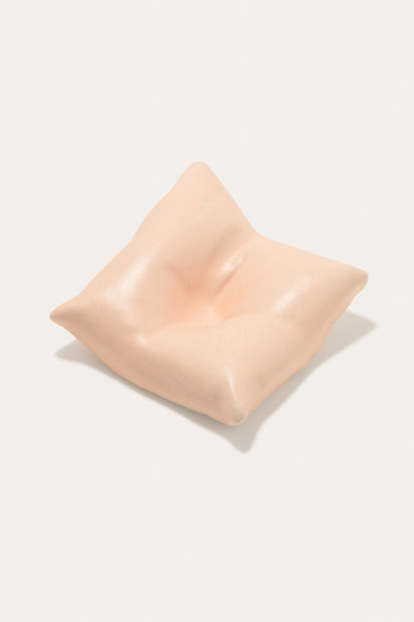Bumped II - Ceramic Cushion in Matte Peach