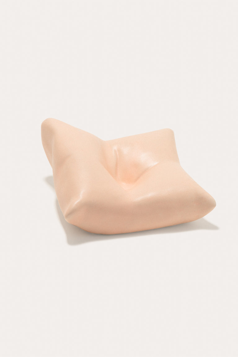 Bumped II - Ceramic Cushion in Matte Peach