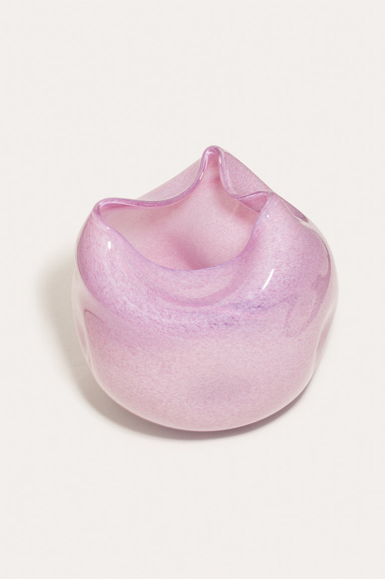 The Bubble to End all Bubbles - Recycled Glass Vase in Pink