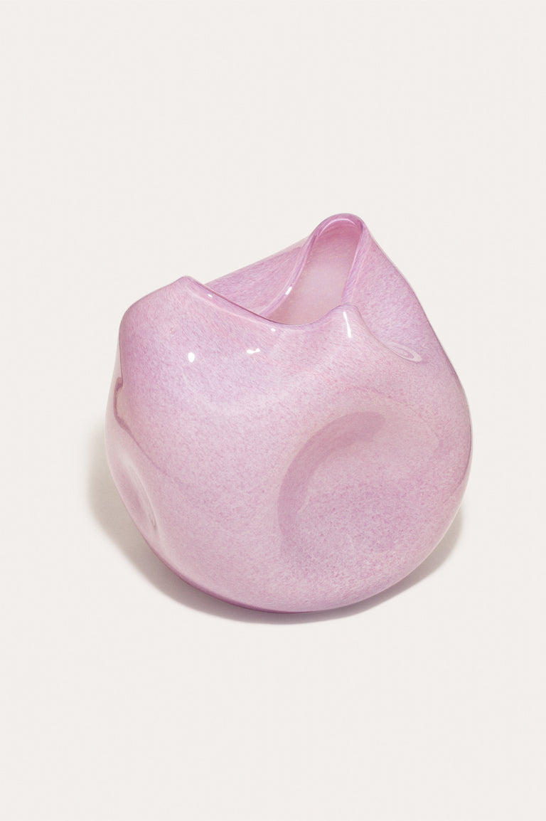 The Bubble to End all Bubbles - Recycled Glass Vase in Pink