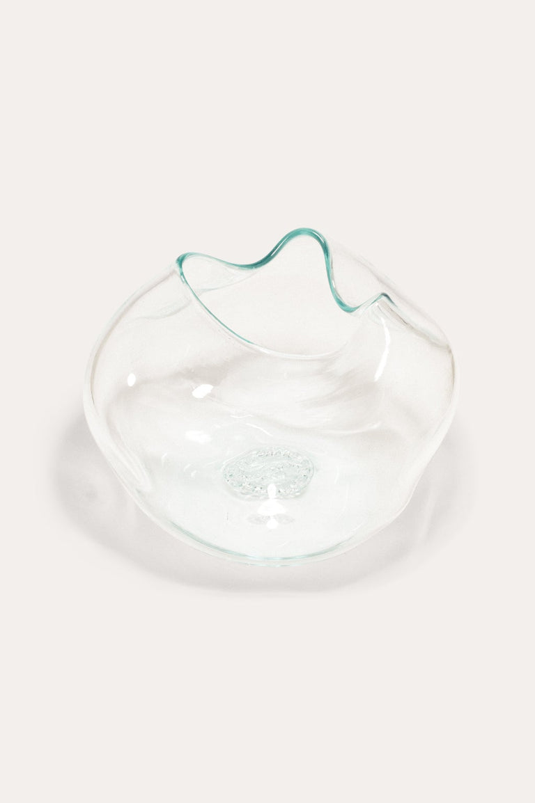 The Bubble to End all Bubbles - Recycled Glass Vase in Clear