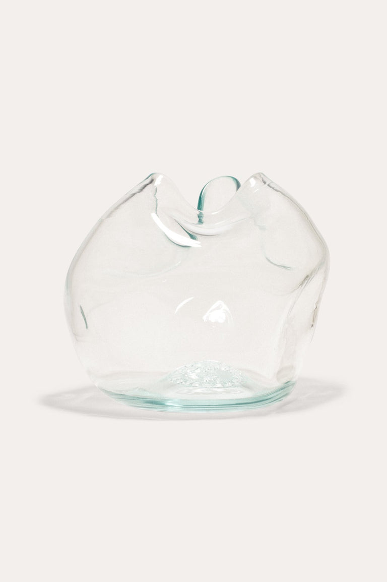 The Bubble to End all Bubbles - Recycled Glass Vase in Clear
