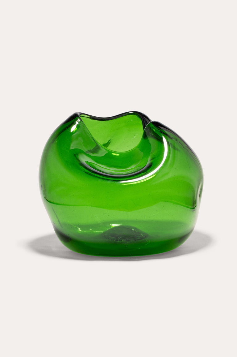 The Bubble to End all Bubbles - Recycled Glass Vase in Green