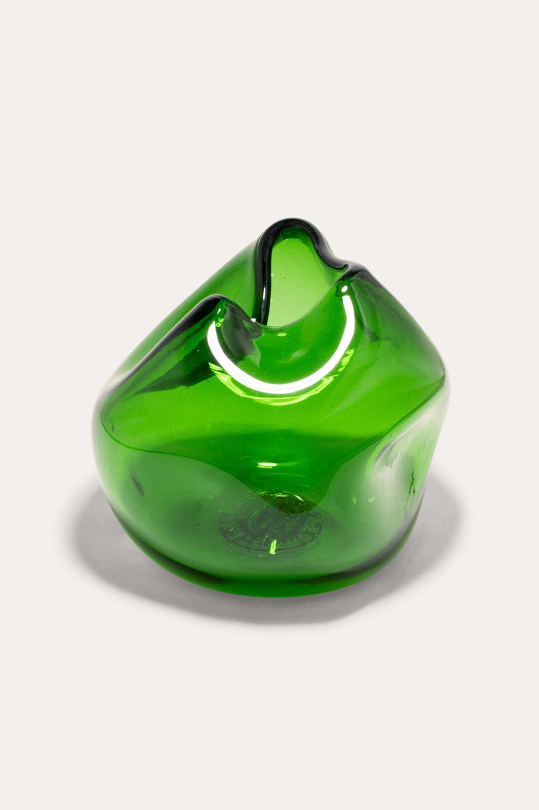 The Bubble to End all Bubbles - Recycled Glass Vase in Green